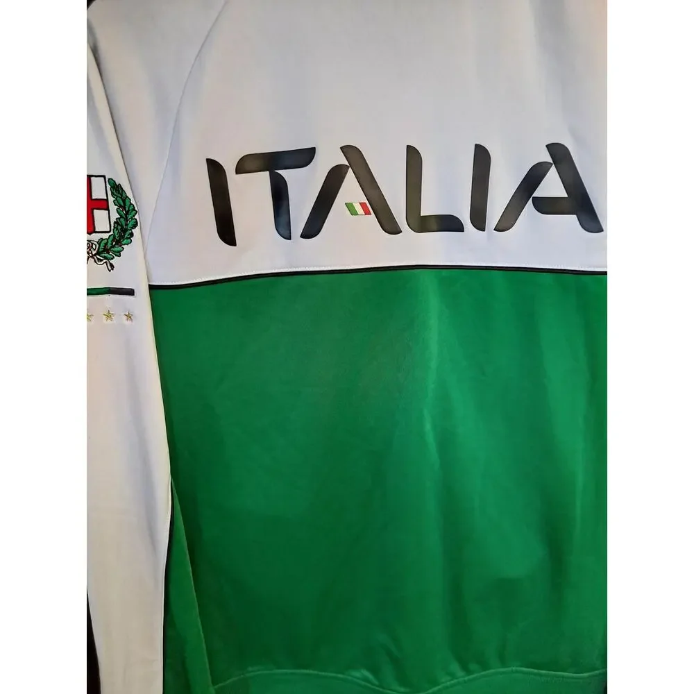 Fila Sport Green and‎ White Italia Track Jacket Size Large